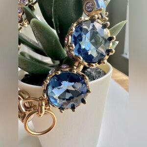 Blue Topaz Statement Bracelet
